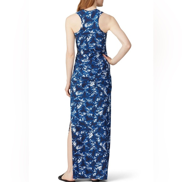 Nicole Miller Blue Shibori Print Maxi - Picture 4 of 5